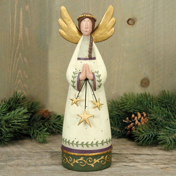 Χριστουγεννιάτικη διακόσμηση-deco-άγγελος λαϊκό αστέρι διακόσμηση