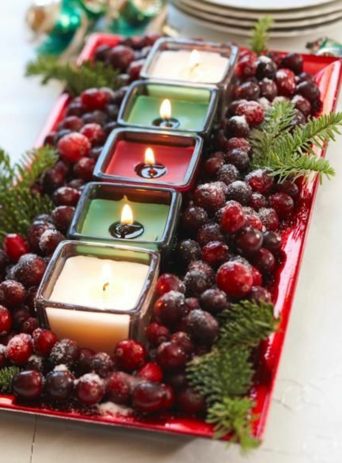 Weihnachtstischdeko-s-voće-i-čaj svjetla