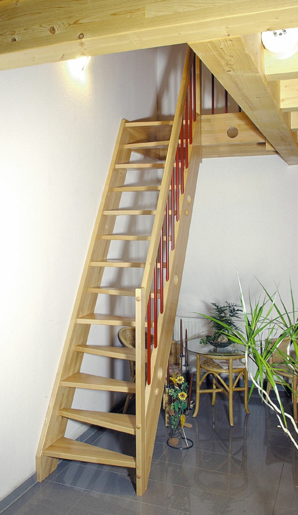 Wohnidee-bois-escalier par la maison