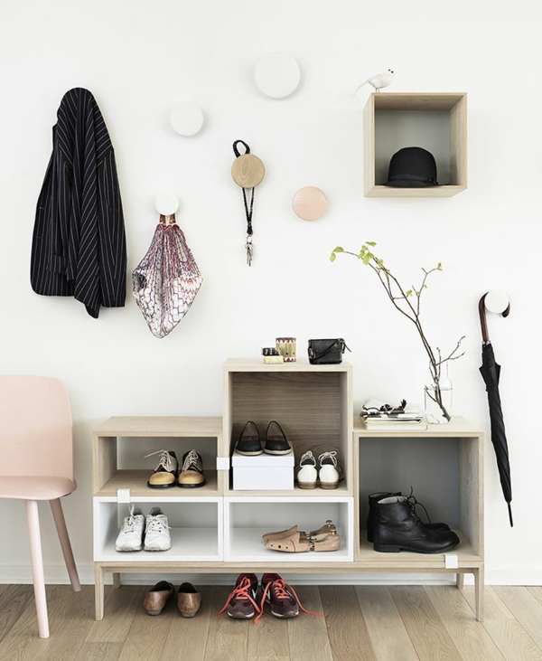 Wohnideen-for-the-design d'intérieur pratique meubles de couloir de stockage de chaussures
