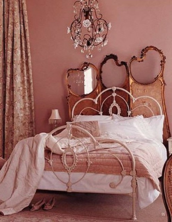 वर्ष गुलाब रंग दीवार बेडरूम