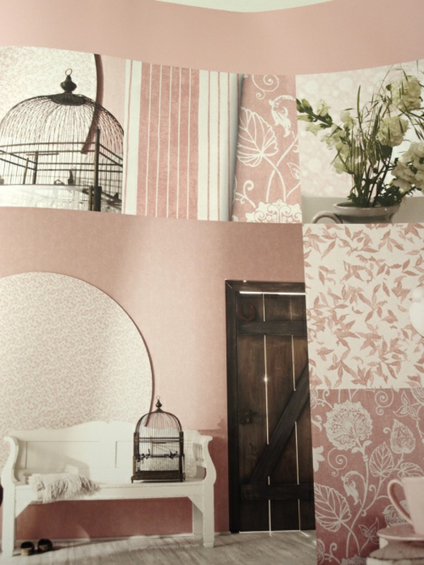 vieux mur rose peinture salon (2)