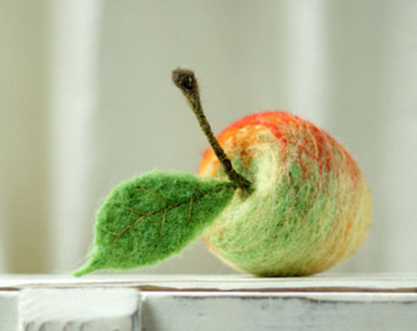 Hacer apple-decoration-interesting-idea-photo desde muy cerca