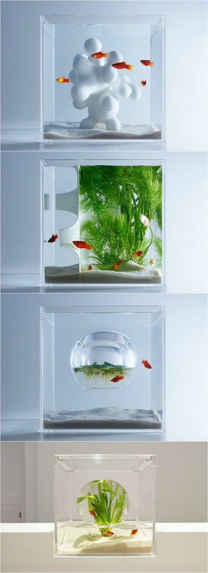 aquarium-déco-aquarium pour poissons rouges-set-sable-eau-plante-petit-aquarium-aquarium dispositif