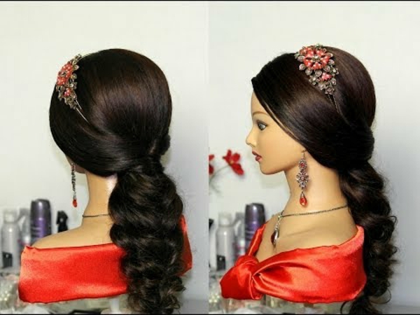 Arab-bride-hairstyles-modern- una hermosa modelo