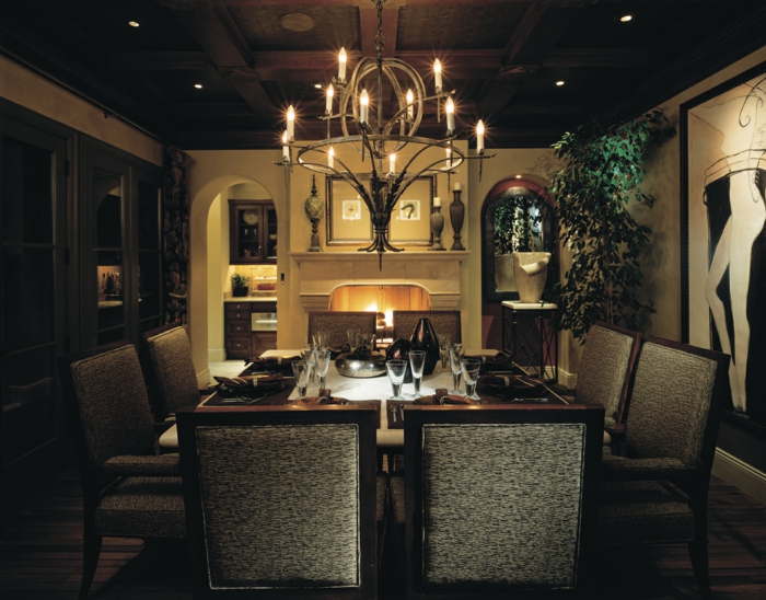 aristocratique ambiente à manger lampes de table
