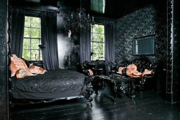 εντυπωσιακό-gothic-υπνοδωμάτιο