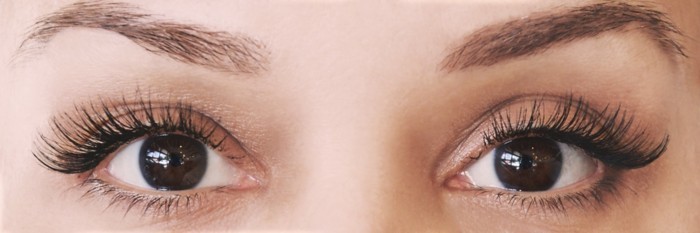 le maquillage des yeux maquillage naturels grands-longues-cils yeux brun-sourcils