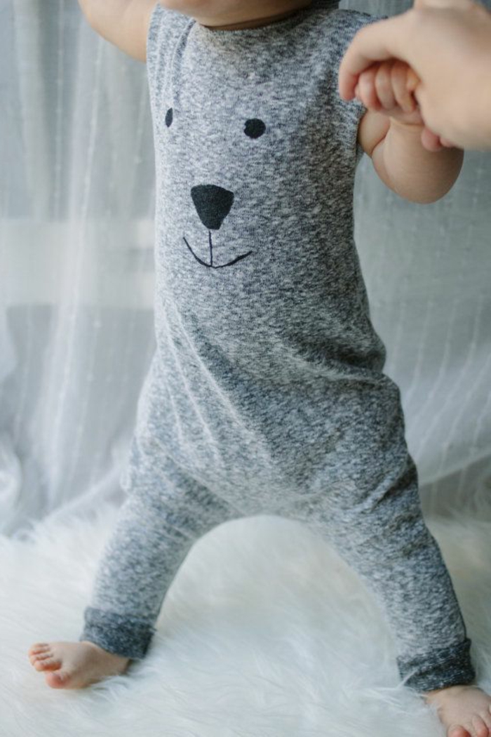 婴儿服装 - 灰色