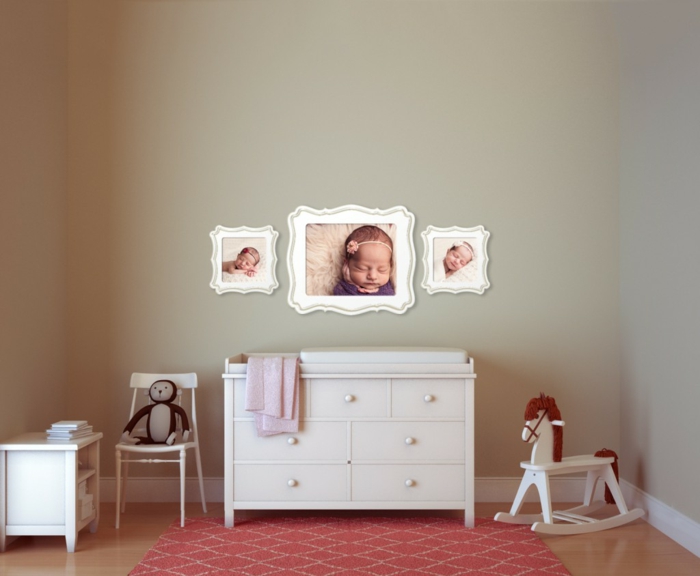 habitación recién nacido-underline-brillante-color-fotos-an-der-pared