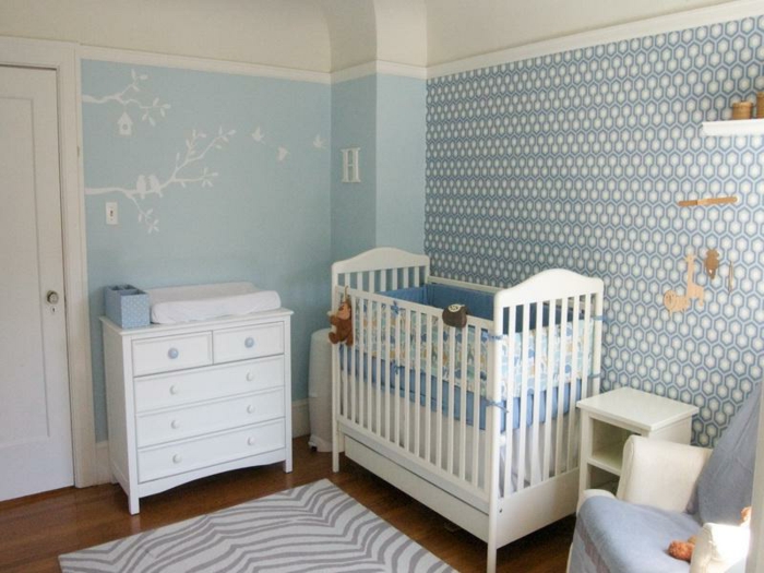 babyroom-wanddeko-有趣的墙纸换年轻