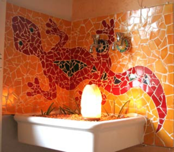 rossz-mozaik-csempe-eredeti piros narancssárga kombájn