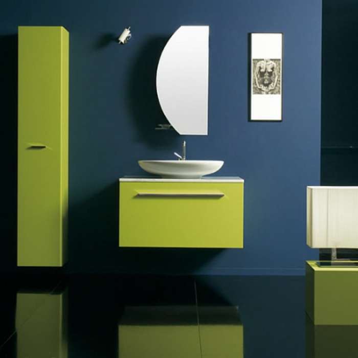 kylpyhuonekalusteet-ideoita suunnittelun-in-sini-vihreä