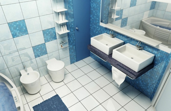 baño de azulejos de estrés-con-mosaico