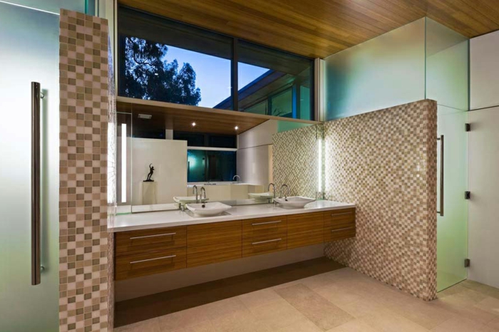 浴室，外观与镶嵌优雅，nice-