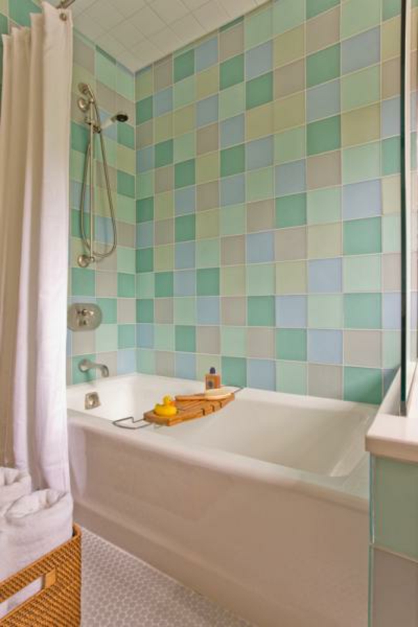 אמבטיה Trends אמבטיה אריחים - צבע טורקיז צבע