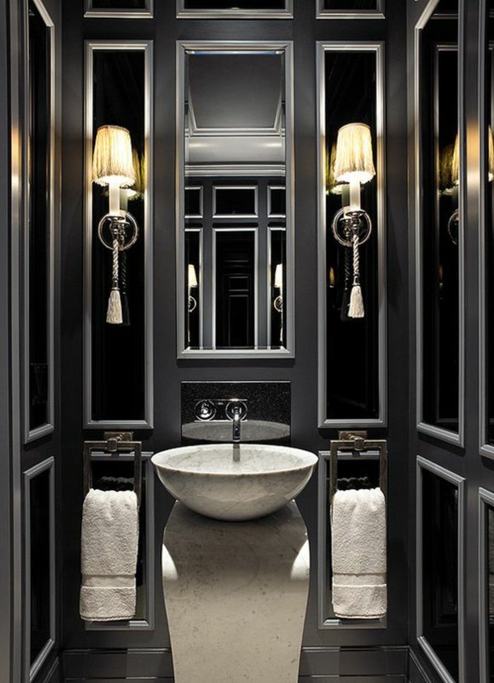 बनाने के बाथरूम डिजाइन-विचारों-बदर-विचारों बाथरूम काले