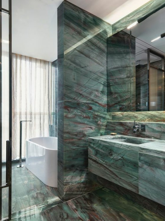 卫生间的设计思路卫浴设计中，绿色与-mormor