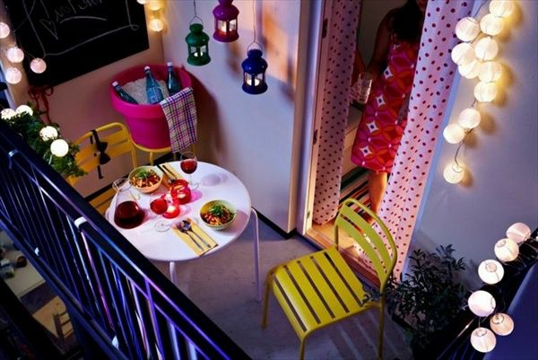 balcón muebles de balcón-embellecer-balcón-deco-ideas-balcón de diseño