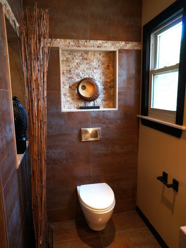 bambusuunnittelu wc-ruskeille