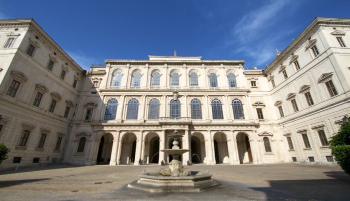Barokki-ominaisuudet-of-arkkitehtuuriin Palazzo Barberini-Rooma-Italia
