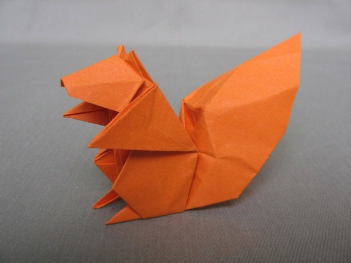kézműves ötletek-for-gyerekek-narancs origami
