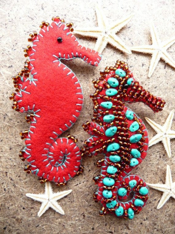 artesanía ideas-caballito de mar-Deco-ideas-decoración-hausdeko-ideas-con-caballo de mar