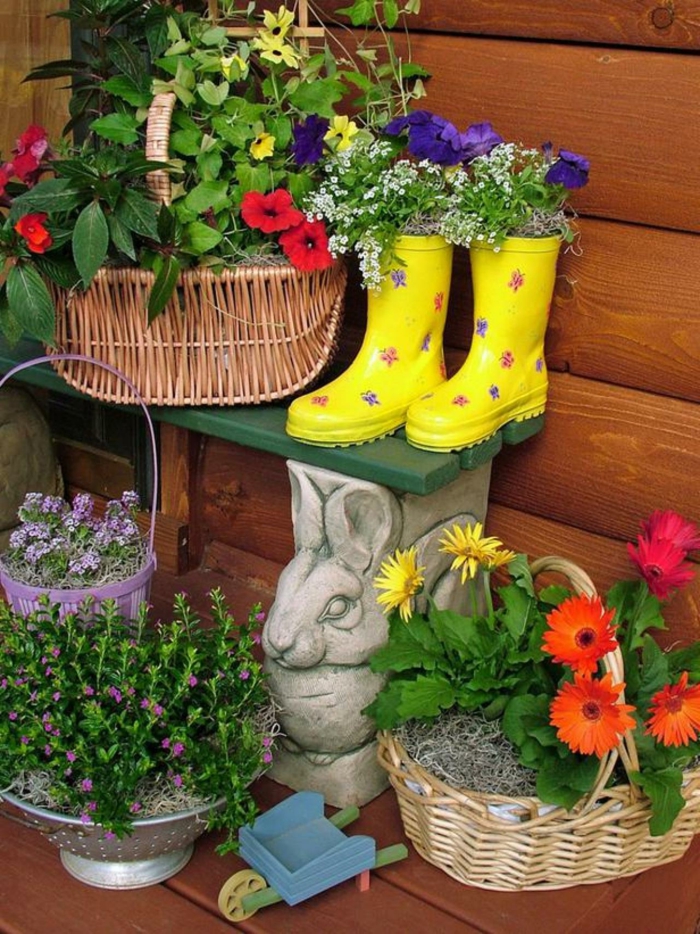 花盆设计你自己的想法在你自己的公寓里一个小花园的多彩设计