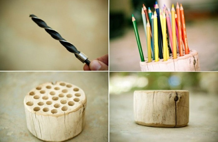 टिंकर-साथ-Driftwood-stifthalter-रंगीन-पेंसिल-diy लकड़ी
