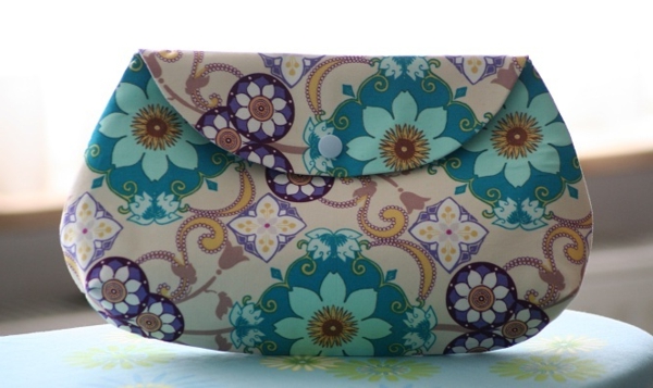 गपशप हैंडबैग - अपने आप को बनाओ - कई रंगीन फूल - कपड़ा बैग