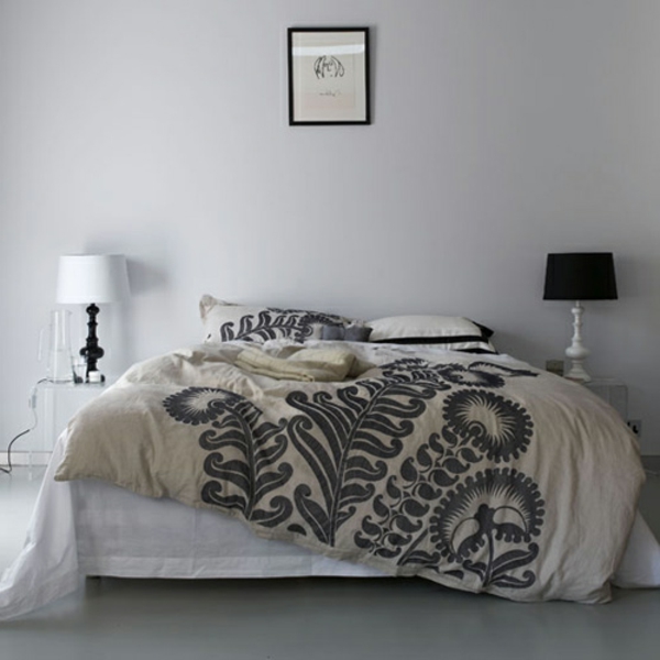 आधुनिक बिस्तर डेनिस-स्कैंडिनेवियन शैली-सुंदर बिस्तर