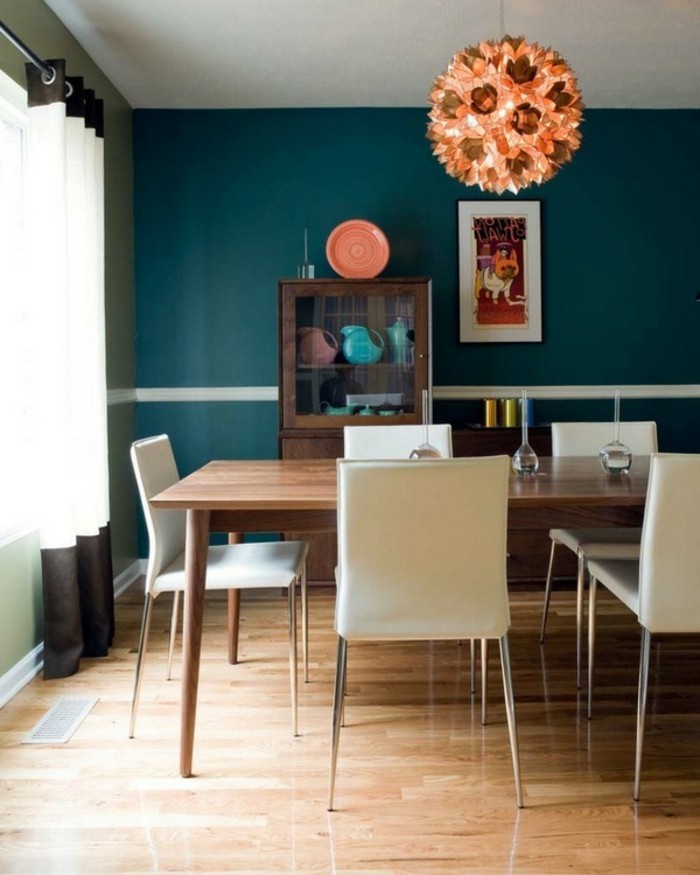 米色座椅功能于美丽 - 餐厅 - 彩色汽油大，氛围
