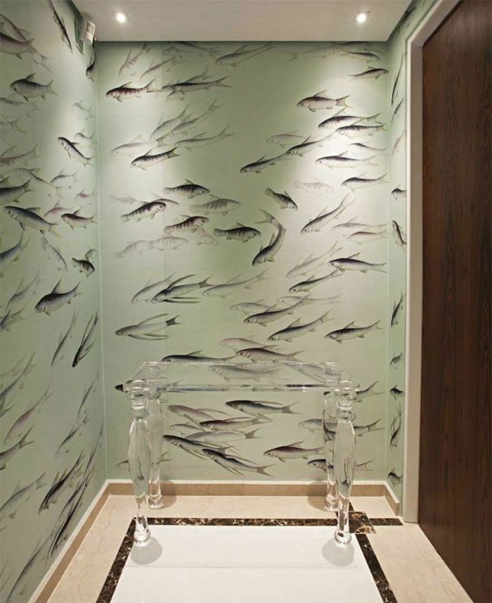 erityisrahaston tapetti-original design kalaa pattern