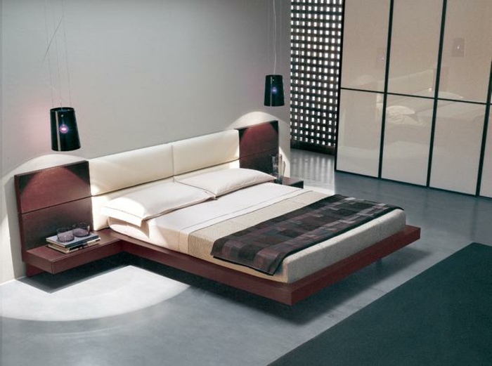 سرير جعل الحداثة غرف نوم