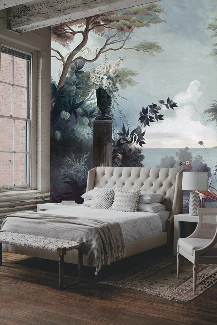 سرير مستحضرات فائقة جميلة الجدار