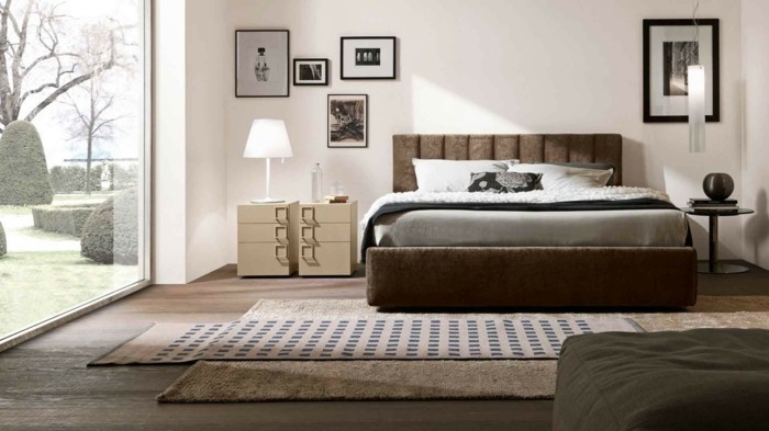 con cama de caja tapizada cama-moderno diseño super-Ambiente