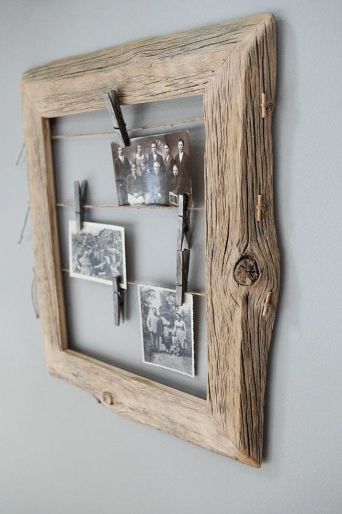Realice la fotografía usted mismo: marcos de madera, fotos familiares, corchetes