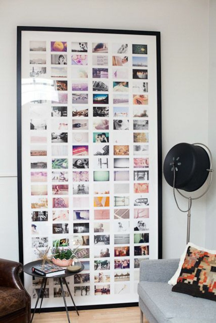 cadre photo-vous-do-beaucoup de gris colorés Photos-canapé-coussin table