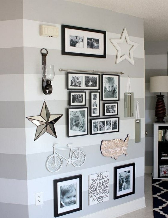 image cadre-mur-star-photos-décoration-vélo lampe