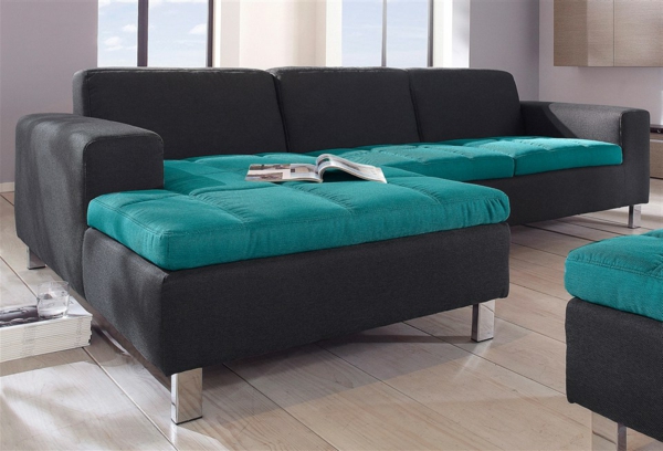 μπλε-χρώμα-για-γωνία-καναπέ-καλύπτει-όμορφο μοντέλο καναπέ