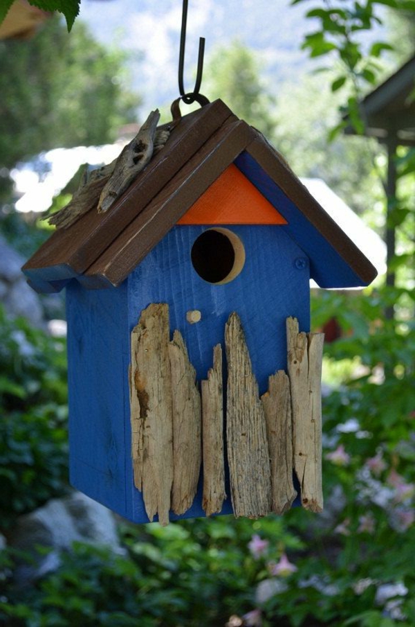 Casa azul para la idea Bird Dersign