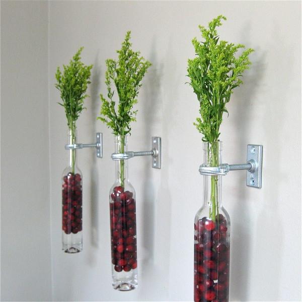 פרח-דקו-רעיונות-קיר-זכוכית-בקבוק-עשבים Idea