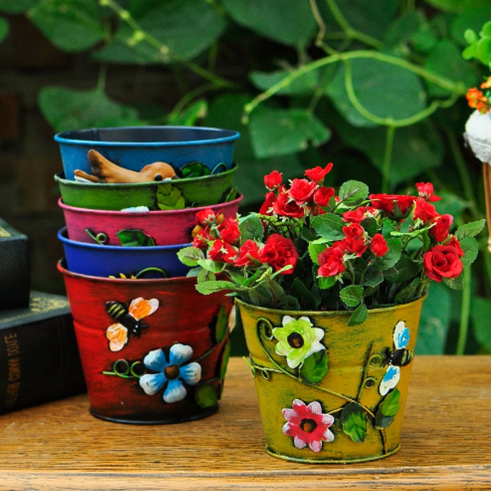 macetas de flores embellecer ideas para eliminar decoraciones de colores para el diseño de ideas de color pote