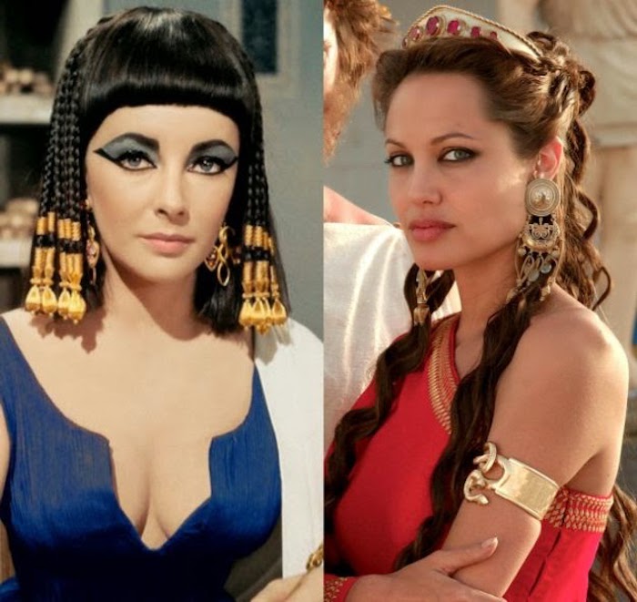 jelmez egyiptomi ötletei angelina jolie színésznőknek, akik a cleopátra szerepét játszották