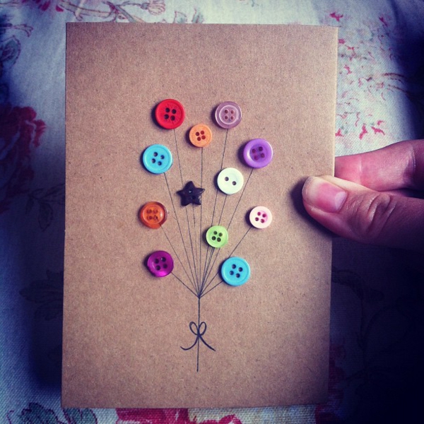 מגניב- craft-card-with-button- לקשט- DIY