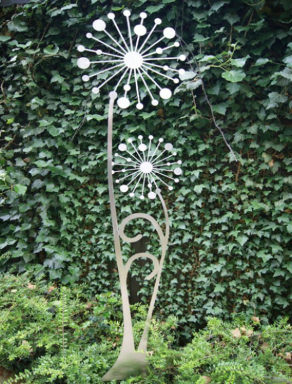 super-Gartendeko-off od nehrđajućeg čelika cvijeće