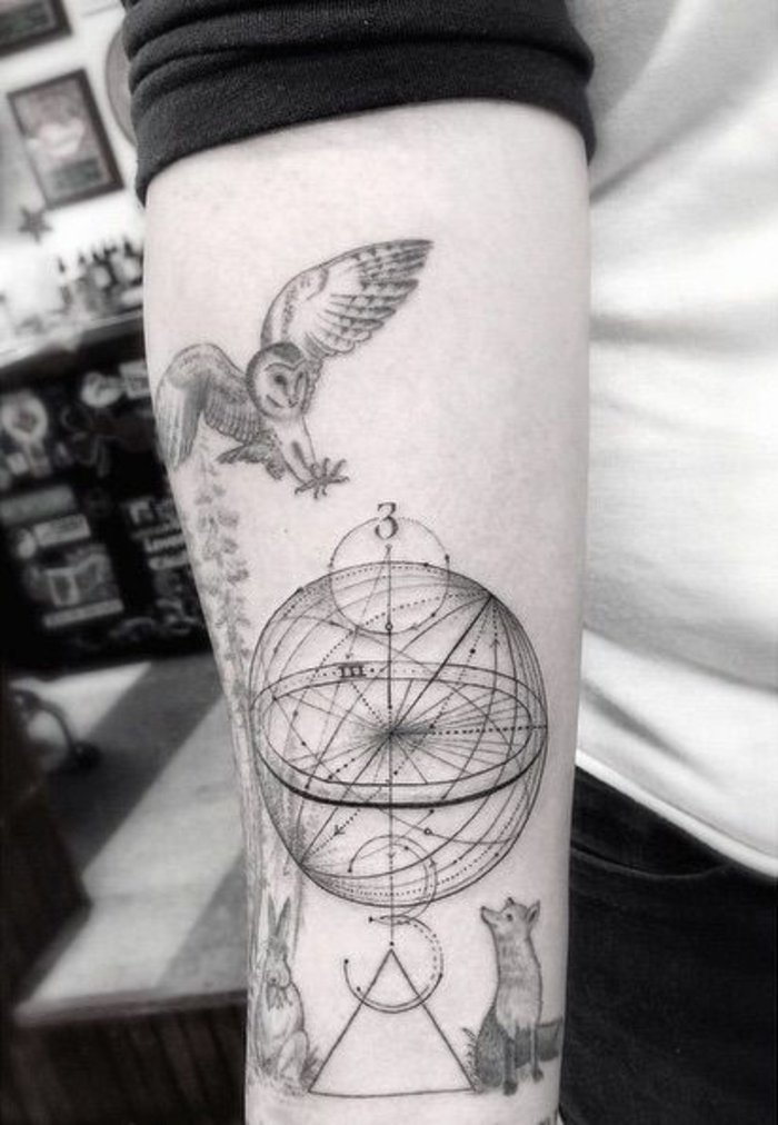 hűvös hónalj tetoválás geometrikus tetoválás motívumok