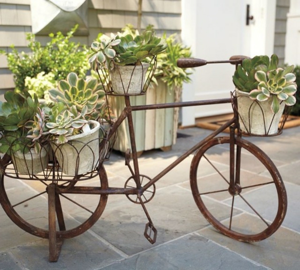 deco-bike-with-green-plants - no para fahrrahden