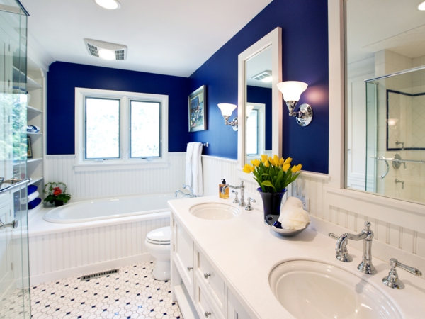 deco-make-yourself-for-bathroom-very-beautiful - pintura de pared en azul