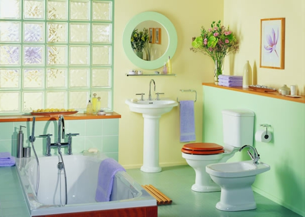 déco-produits-pour-salle de bain-drôle-regard - couleurs vives